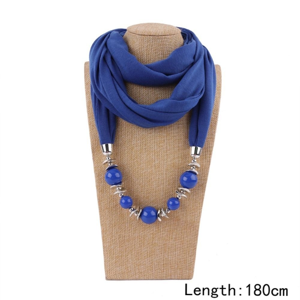 New Chiffon Scarf Beaded Solid - đánh giá và giá Infinity Scarf Knit