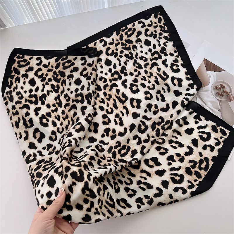 70cm Square Luxury Leopard Pri - đánh giá và giá Head Wrap Turban