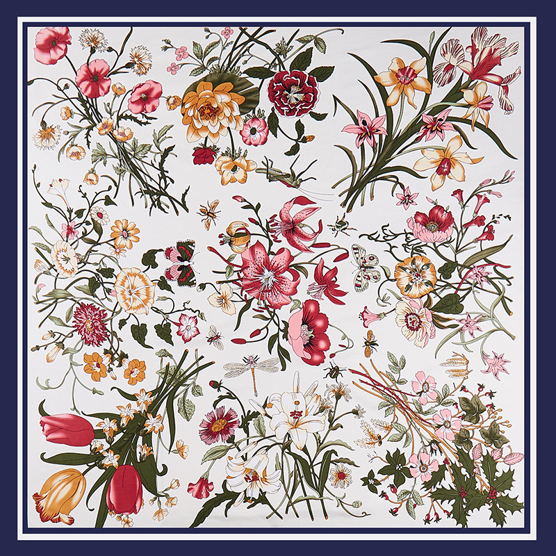 POBING Twill Silk Scarf Women  - đánh giá và giá Scarf Silk Square