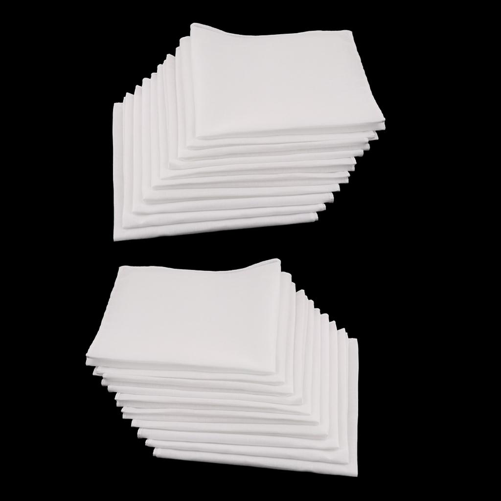 White Cotton Handkerchiefs Set - đánh giá và giá Handkerchief Cotton Men