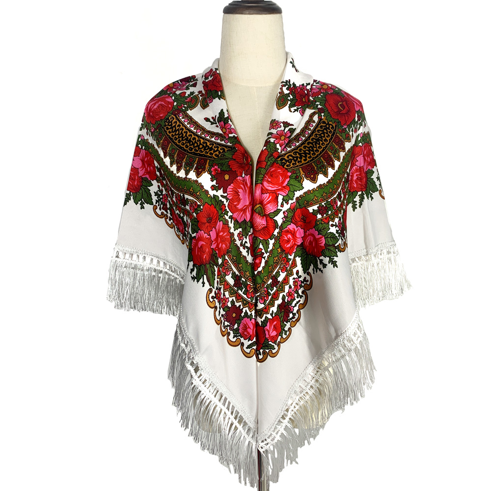 120Cm Retro In Hoa Hình Vuông  - đánh giá và giá Bandana Cotton
