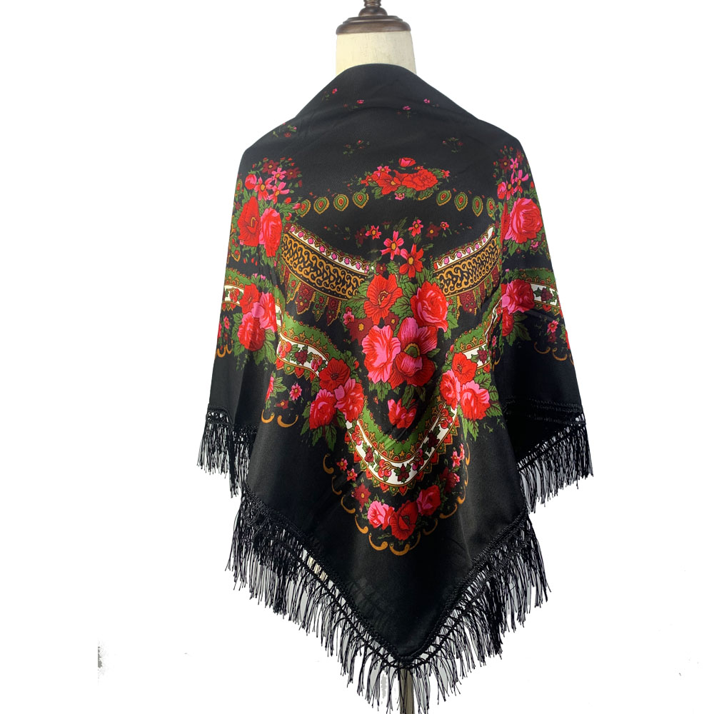 120Cm Retro In Hoa Hình Vuông  - đánh giá và giá Bandana Cotton