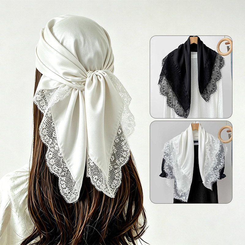 70x70cm Square Scarf Women Lac - đánh giá và giá Head Wrap Turban