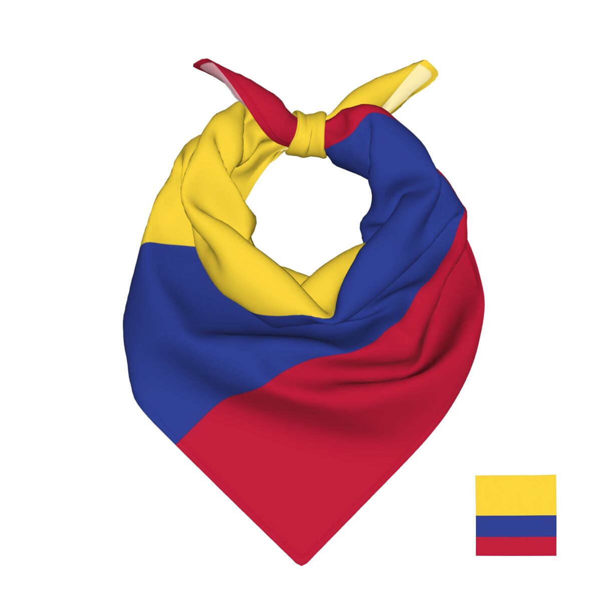 50cm*50cm Colombia Flag Scarf  - đánh giá và giá Head Wrap Turban