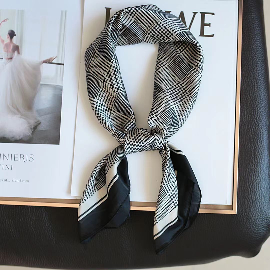 New Fashion Zebra Printed Squa - đánh giá và giá Scarf Silk Square