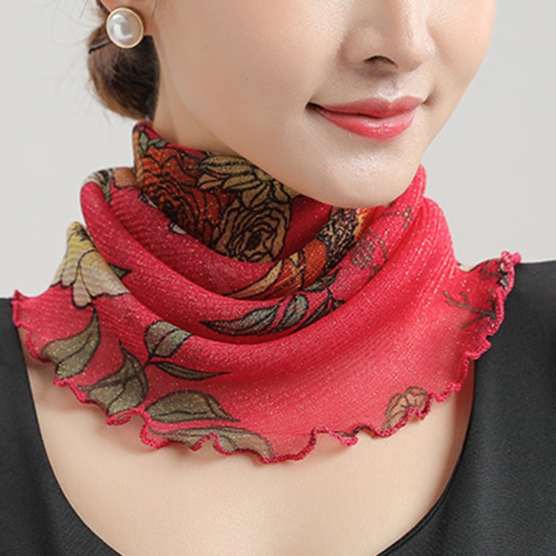 Spring Summer Chiffon Neck Col - đánh giá và giá Ascot Neck Scarf