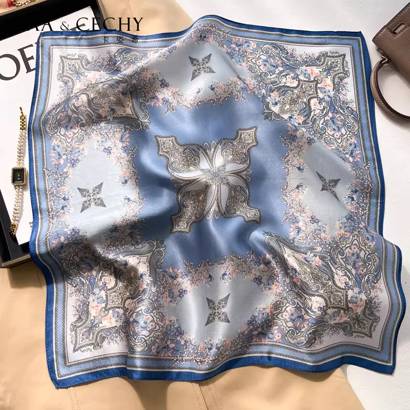 Baroque Floral 100% Mulberry S - đánh giá và giá Head Wrap Turban