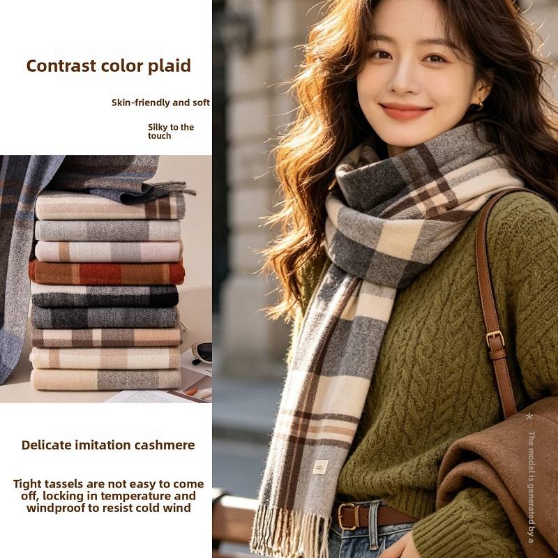 neck scarf thickened heathered - đánh giá và giá Infinity Scarf Knit